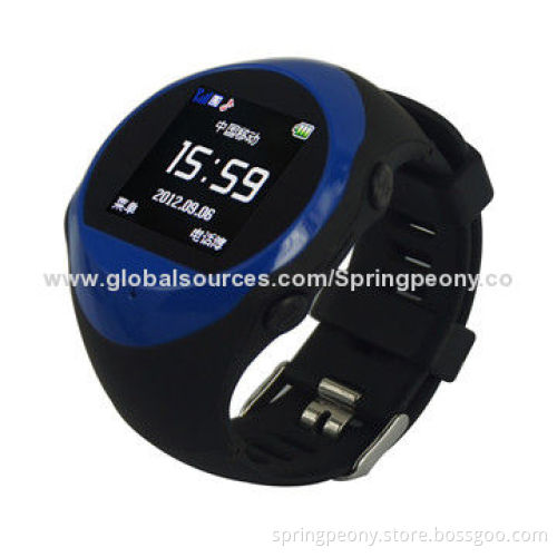 2014 Hot-selling Smart Watch Phone with SOS Button and GPS Function